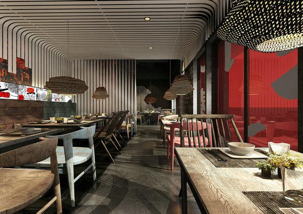 粤港澳大湾区华为公司员工食堂自助餐厅设计
